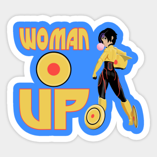 Woman Up!!!! Sticker